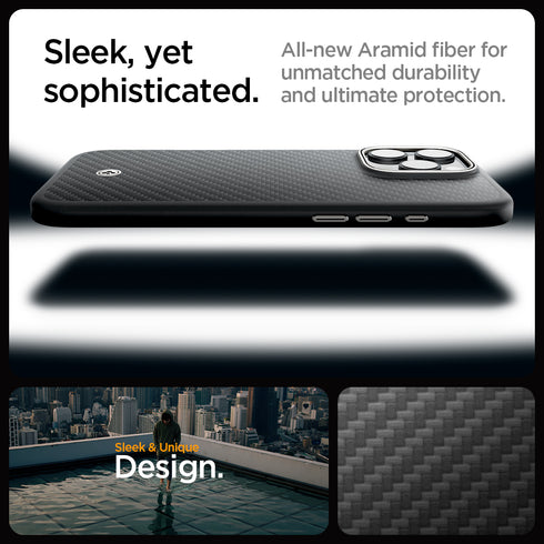 Spigen Capa para iPhone 16 Pro Max / 16 Pro – Enzo Aramid (MagFit)